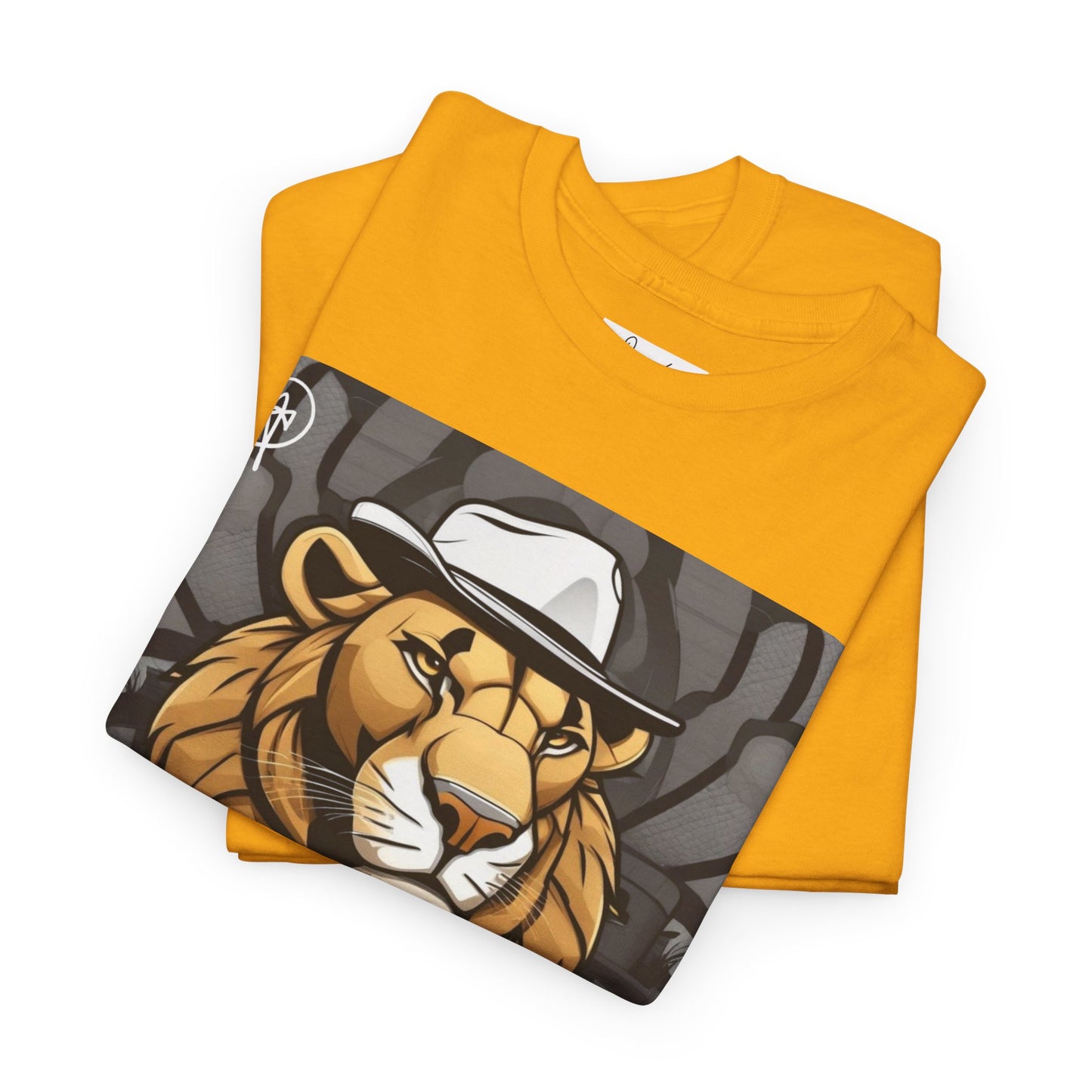 DuaneJay Lion Gangster Graphic Tee — powerful streetwear tee featuring a bold lion with gangster-inspired artistry, symbolizing strength, dominance, and signature style