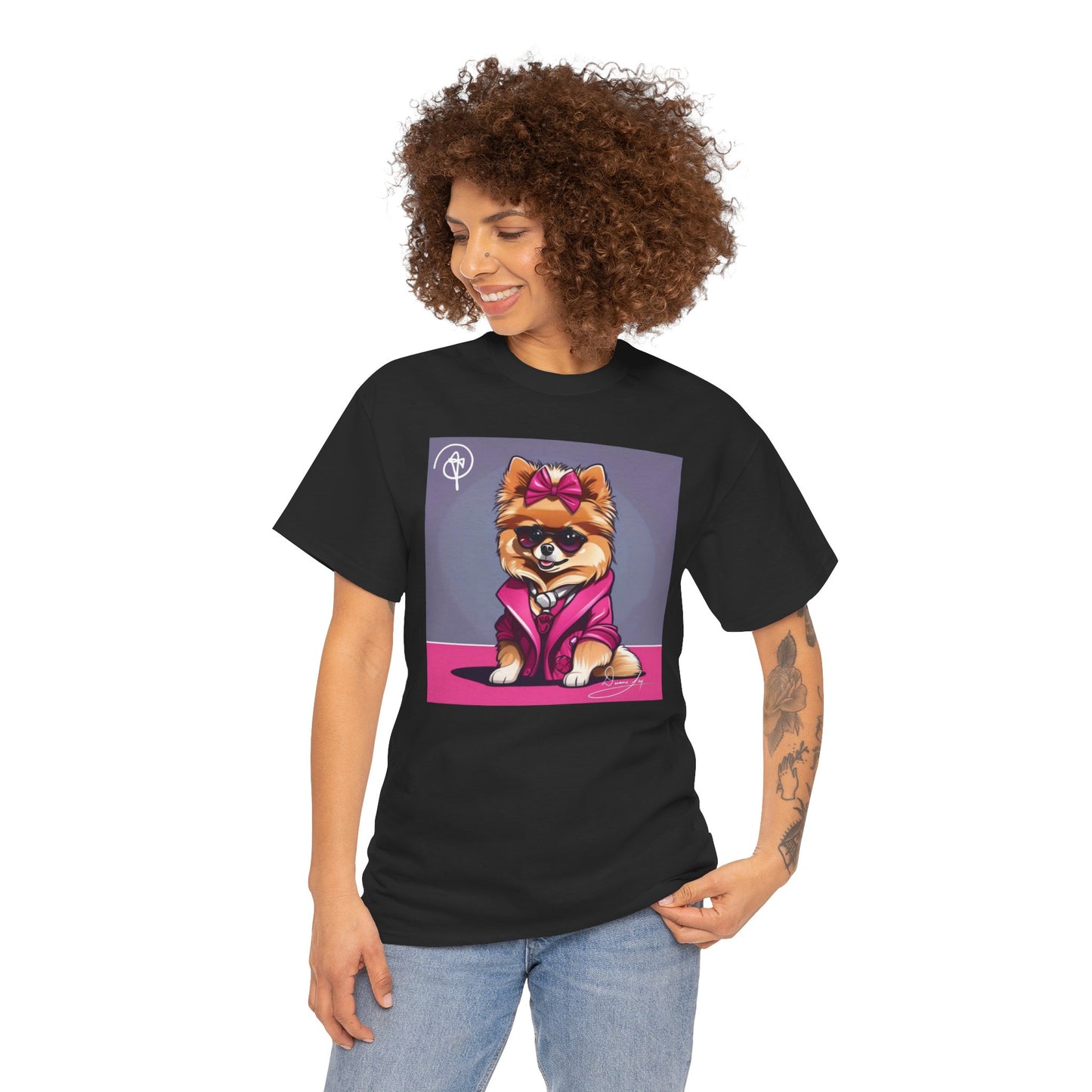 Unisex Heavy Pomeranian Cotton Tee