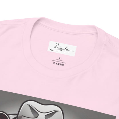 DuaneJay Gentleman Pitbull Tee — distinguished graphic tee featuring a dapper pitbull portrait blending elegance with bold streetwear energy for dog lovers with class and confidence