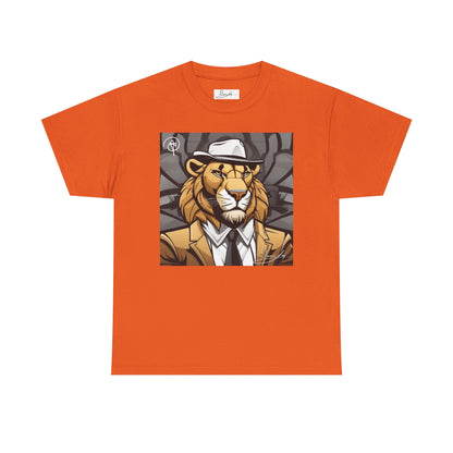 DuaneJay Lion Gangster Graphic Tee — powerful streetwear tee featuring a bold lion with gangster-inspired artistry, symbolizing strength, dominance, and signature style
