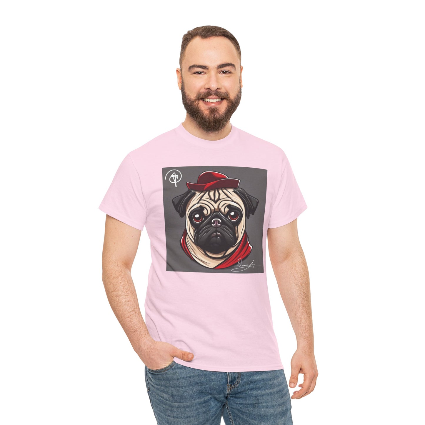 Unisex Pug Heavy Cotton Tee