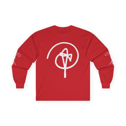 DuaneJay Signature Icon Long Sleeve White Label — premium streetwear long sleeve featuring a bold white signature icon with an exclusive back design, crafted for comfort and style, the ultimate statement piece for those who live and breathe the DuaneJay Fashion lifestyle with confidence and distinction
