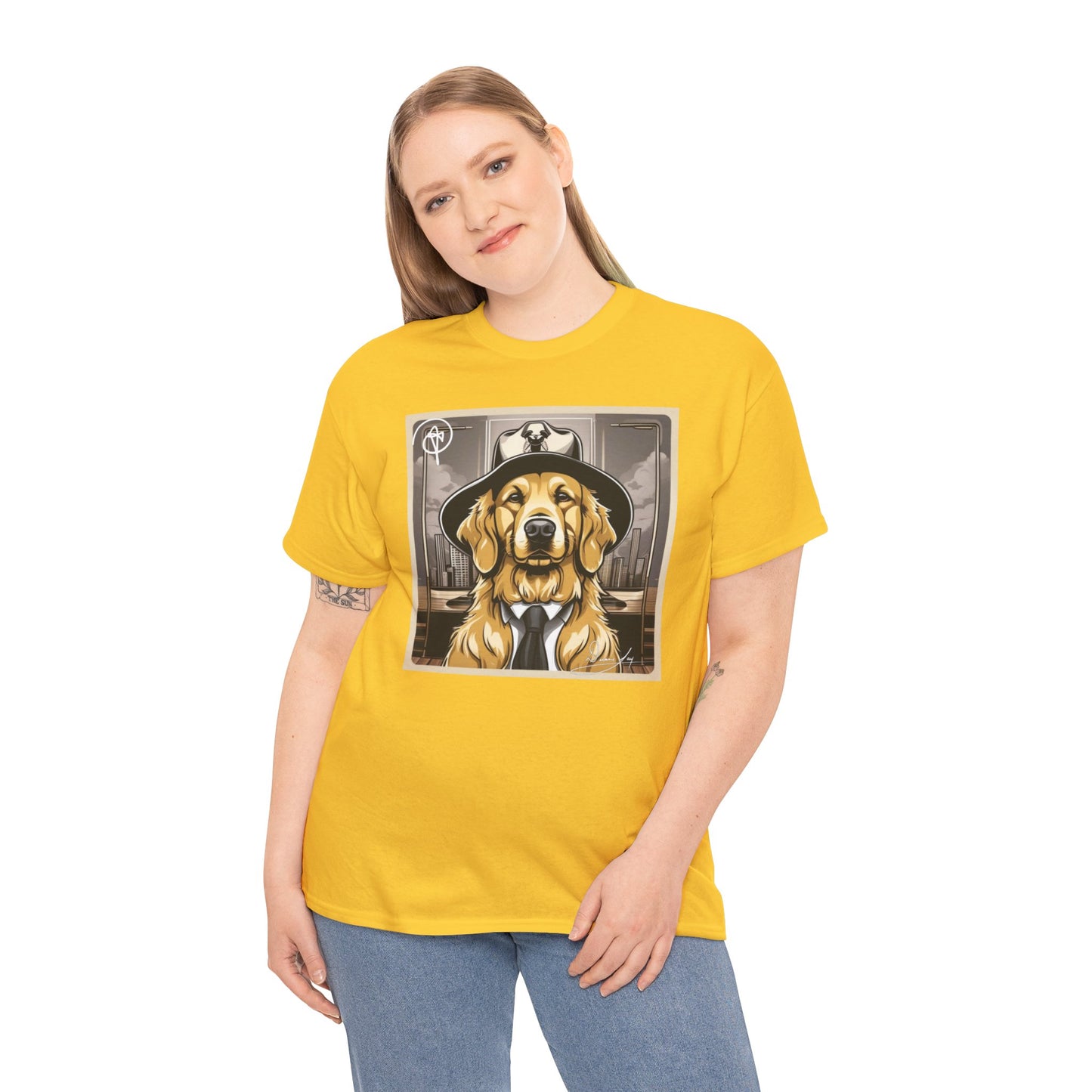 Unisex Golden Retriever Heavy Cotton Tee