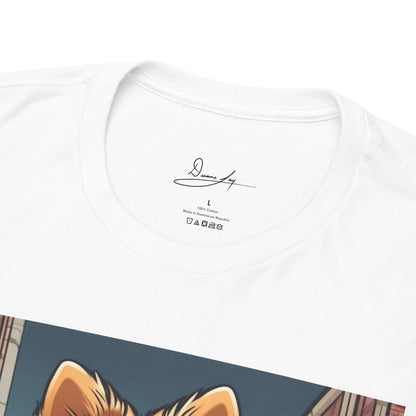 DuaneJay Pomeranian Business Dog T-Shirt — cute Pomeranian in suit graphic tee streetwear