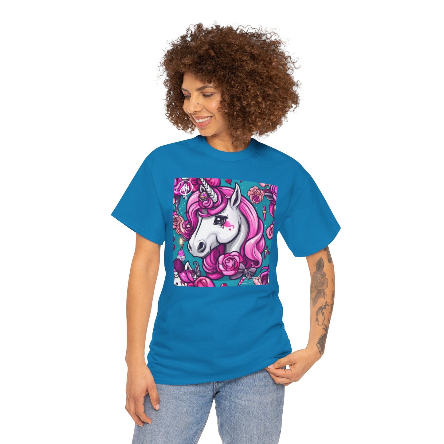 Adult Unisex Unicorn Heavy Cotton Tee