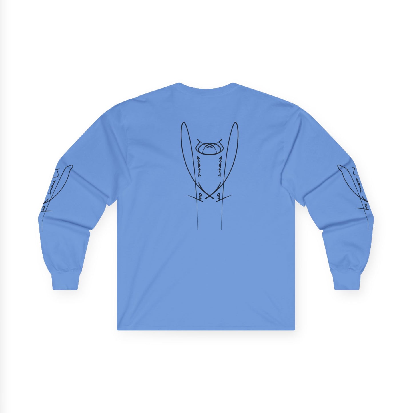 DuaneJay Signature Icon Long Sleeve Black Label — premium streetwear long sleeve featuring a bold black signature icon with an exclusive back design, crafted for comfort and style, the ultimate statement piece for those who live and breathe the DuaneJay Fashion lifestyle with confidence and distinction