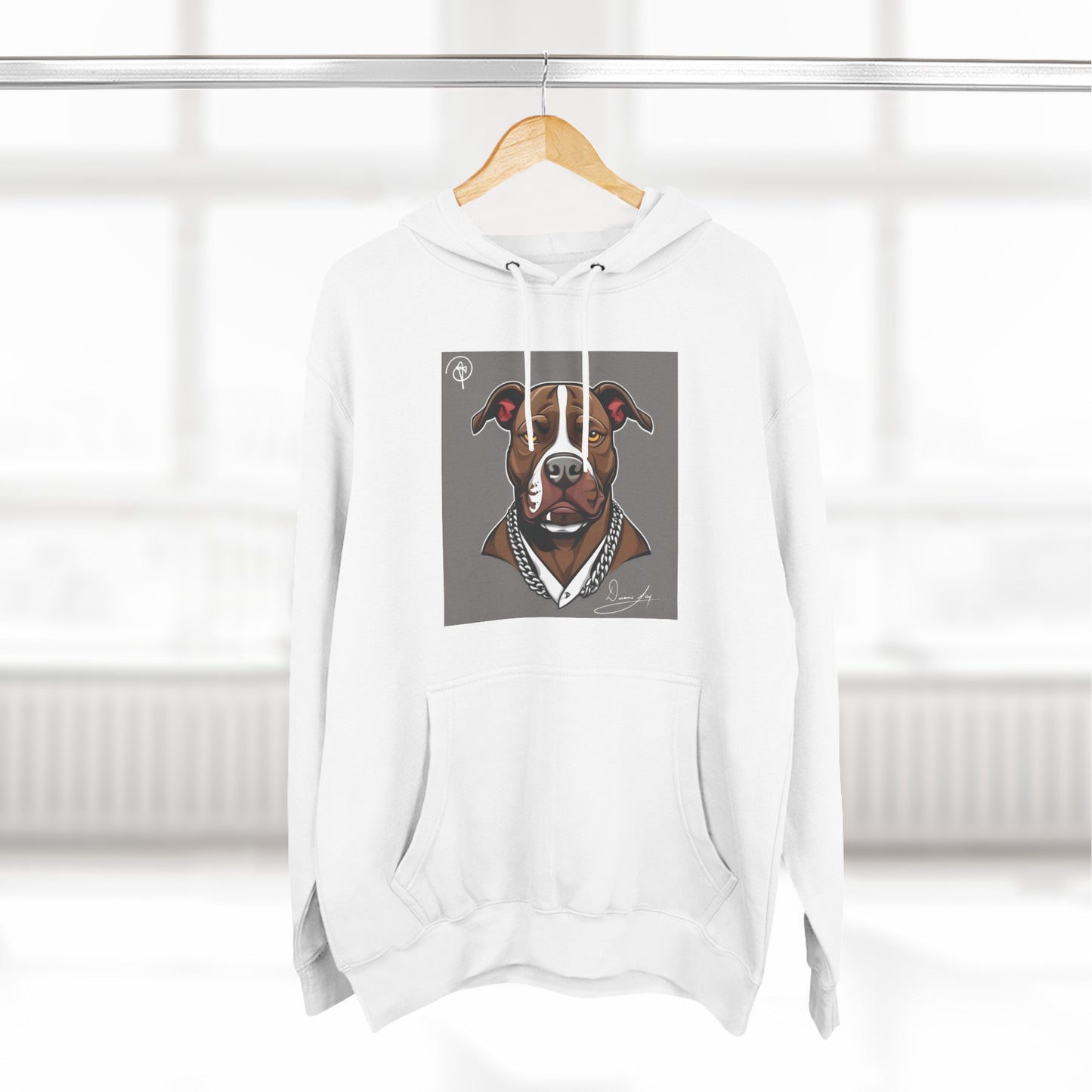 Three-Panel Pitbull Fleece Hoodie