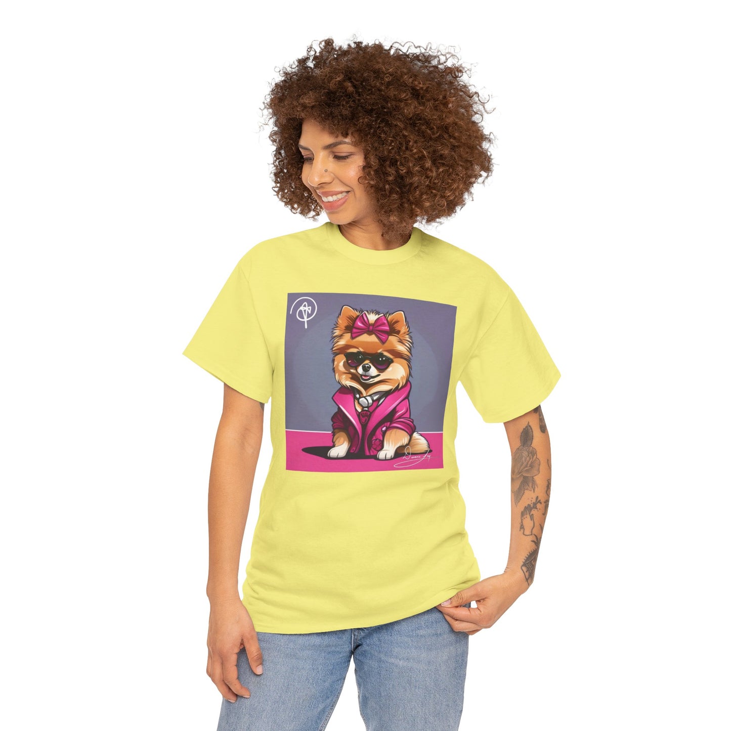 Unisex Heavy Pomeranian Cotton Tee