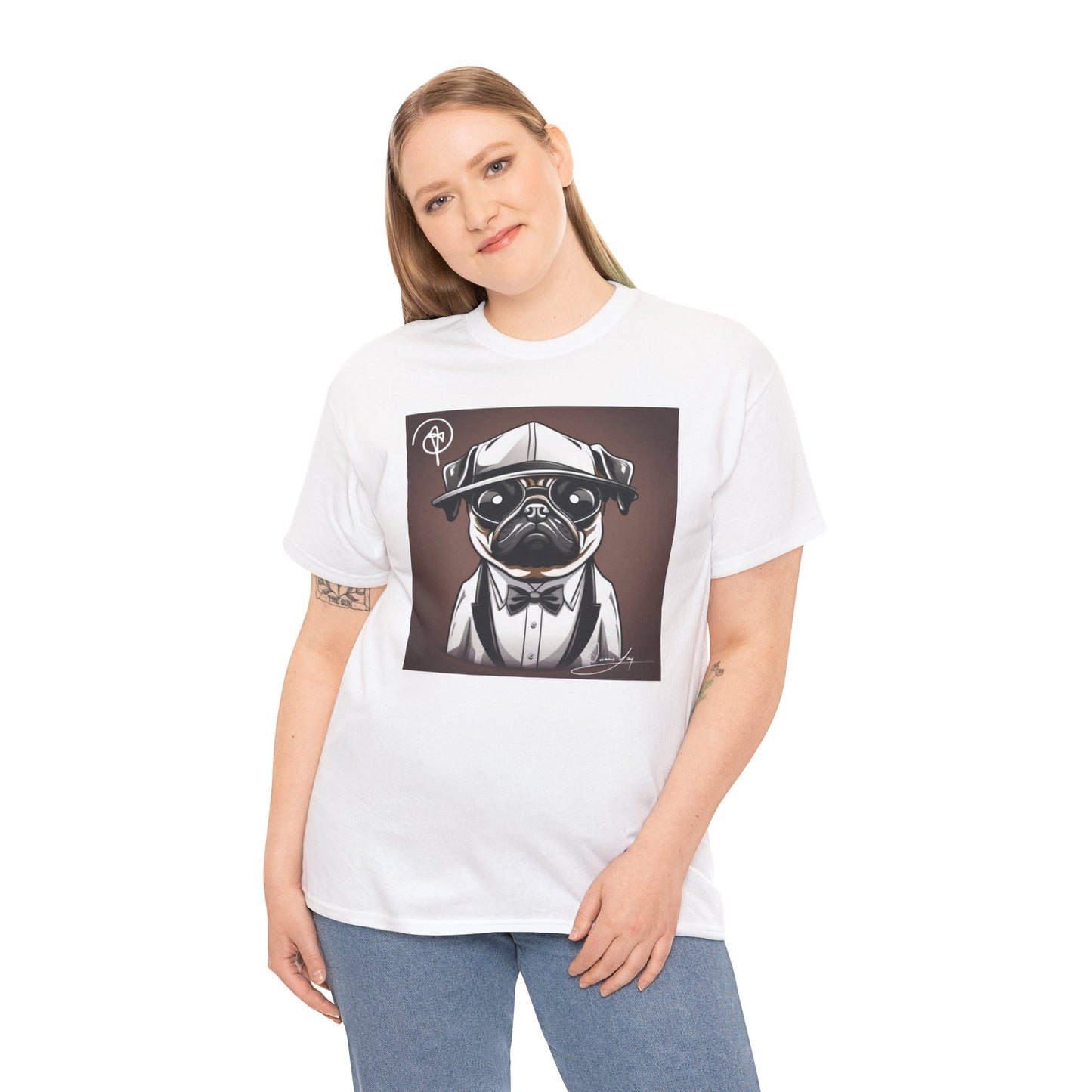 Unisex Pug Heavy Cotton Tee