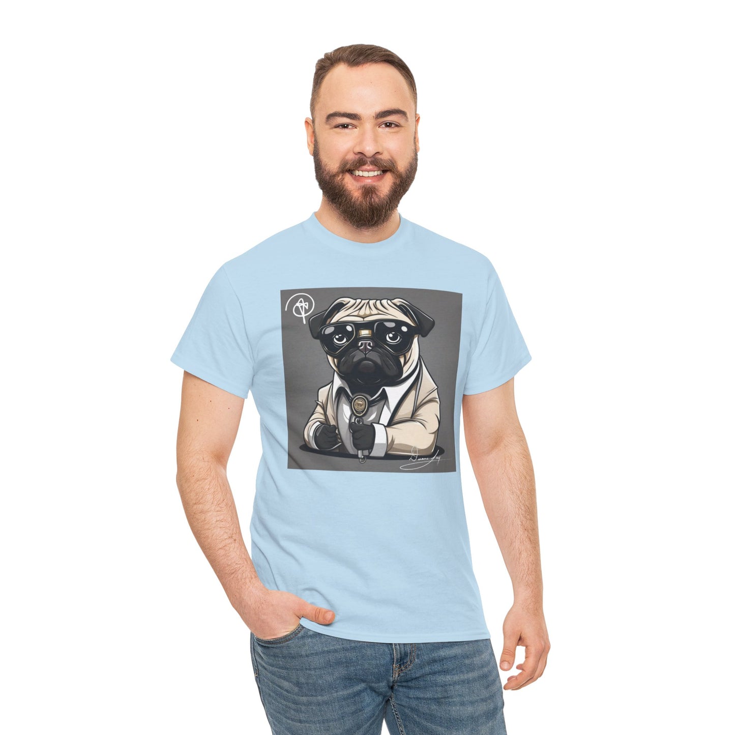 Unisex Pug Heavy Cotton Tee