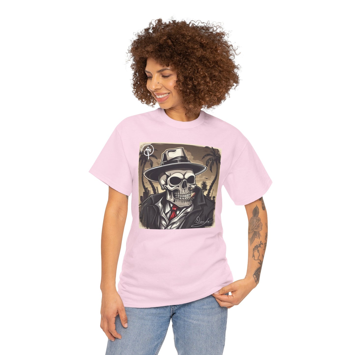 Unisex Boss Skeleton Heavy Cotton Tee