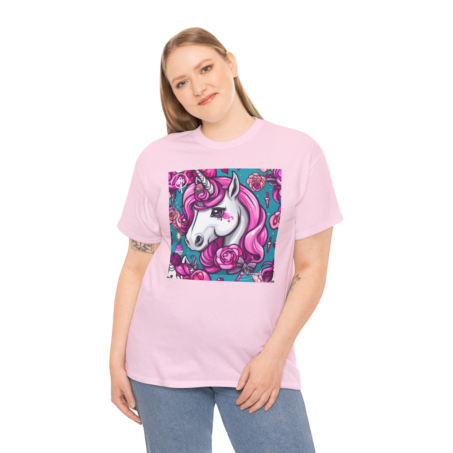 Adult Unisex Unicorn Heavy Cotton Tee