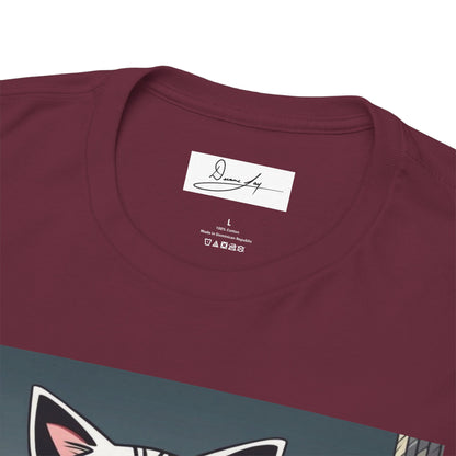 DuaneJay Cat Mafia Graphic Tee — cool cat in suit streetwear graphic tee