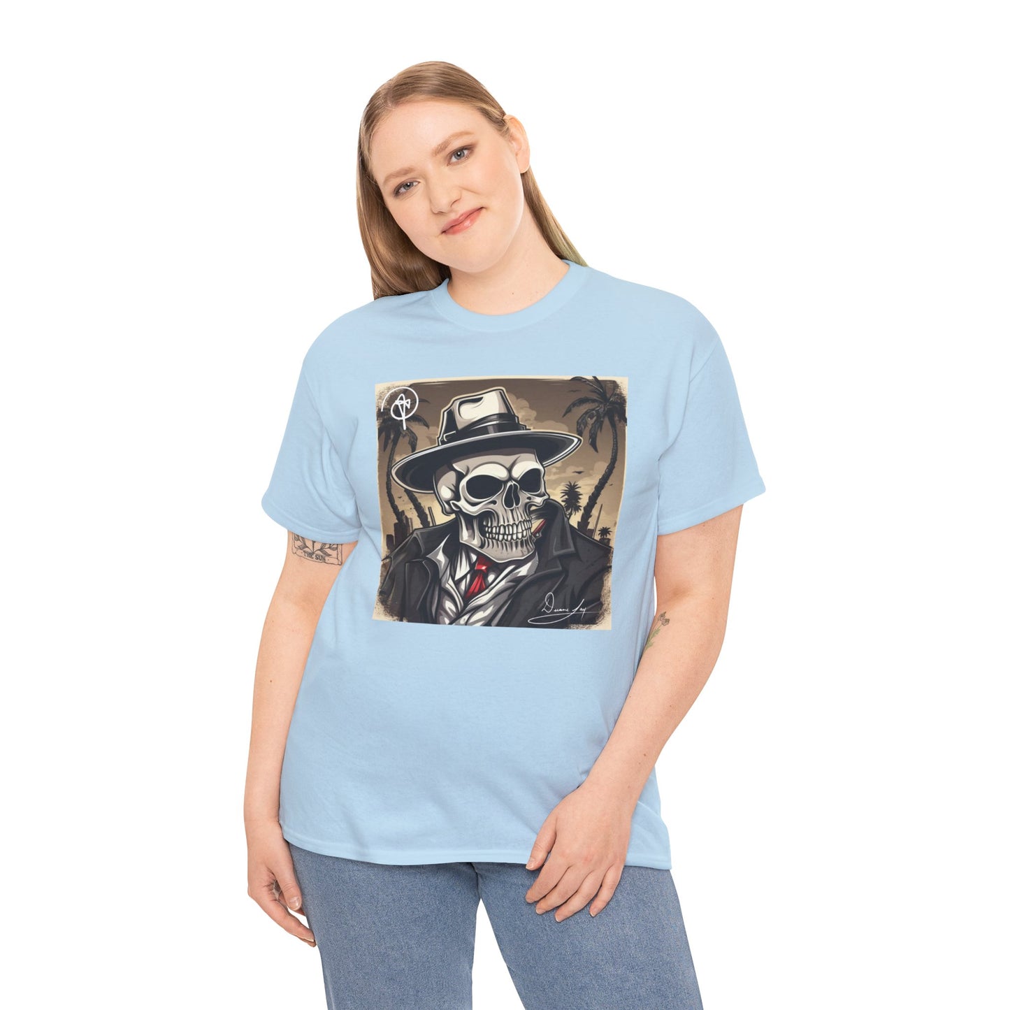 Unisex Boss Skeleton Heavy Cotton Tee