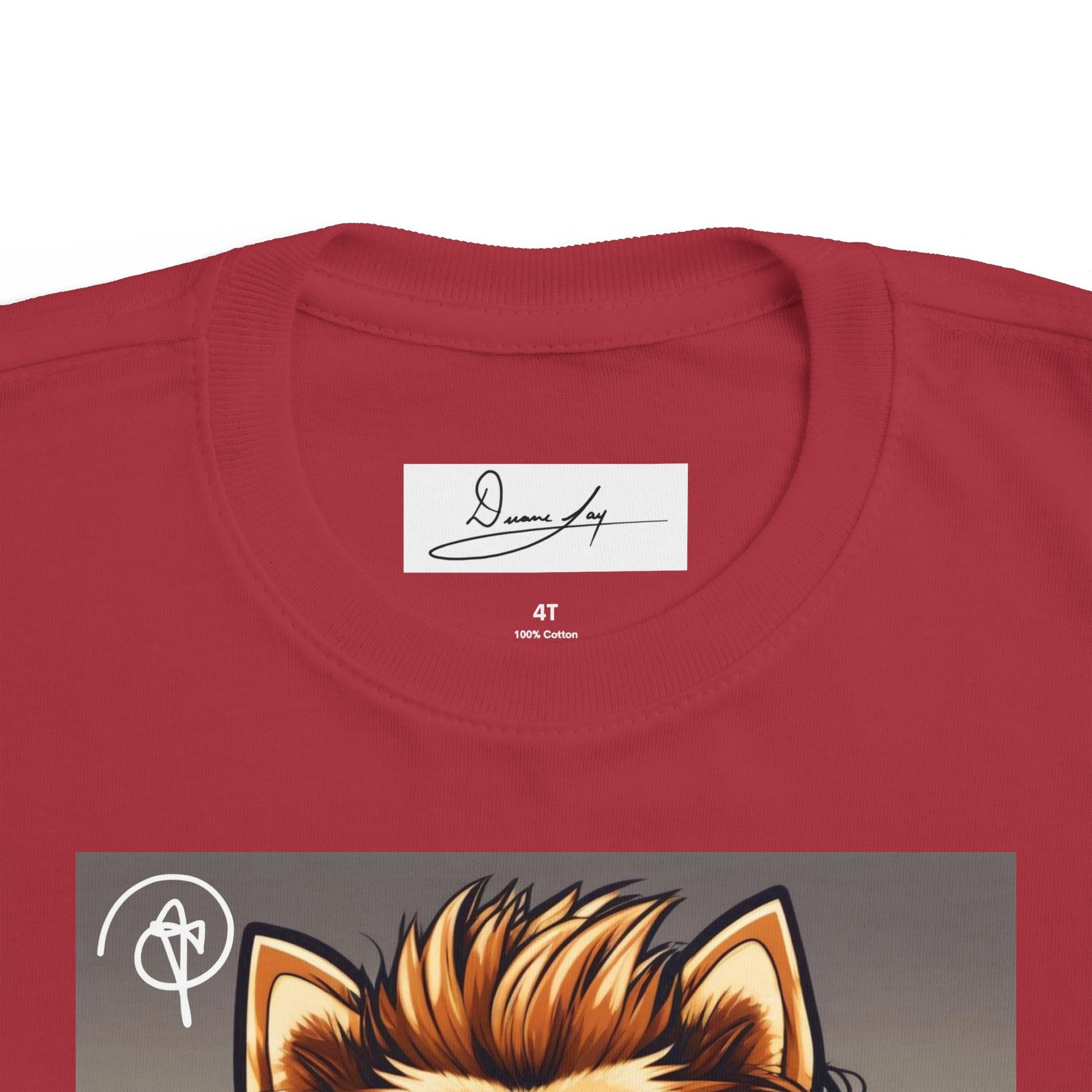 DuaneJay Cool Pomeranian Kids T-Shirt — fun kids graphic tee featuring an adorable Pomeranian rocking sunglasses and headphones, a bold and playful streetwear-inspired look for kids who carry the DuaneJay Fashion style with confidence