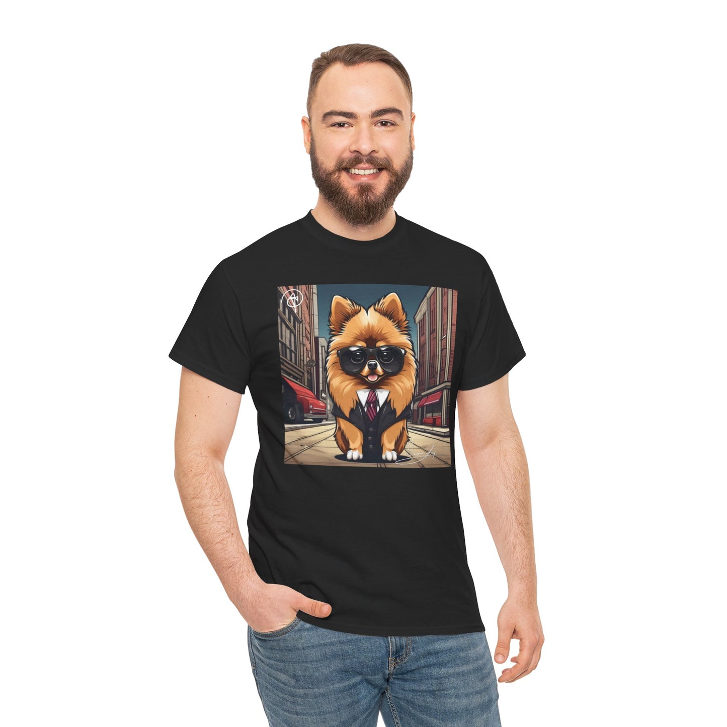 Adult Unisex Pomeranian Heavy Cotton Tee