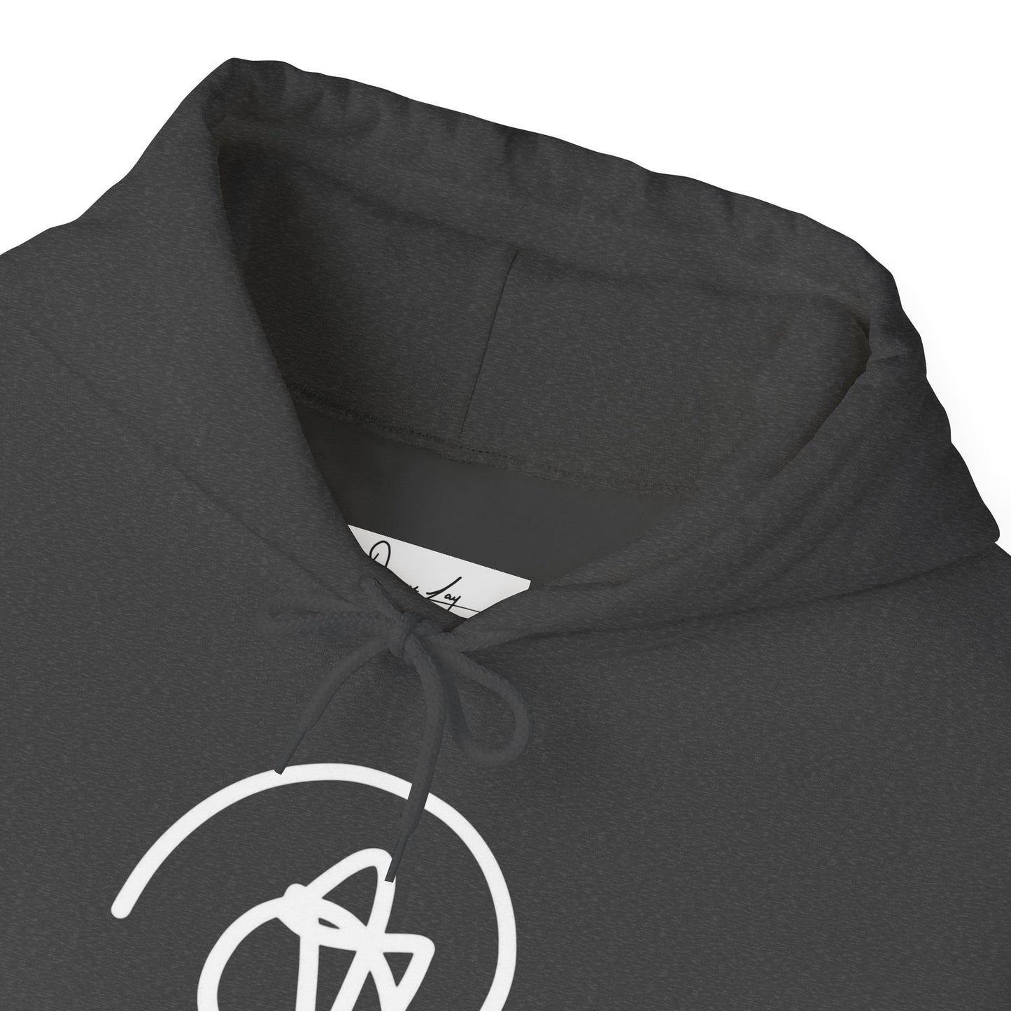 DuaneJay Signature Hoodie White Logo — premium streetwear pullover featuring bold white signature design, crafted for comfort and style, the ultimate statement piece for those who live and breathe the DuaneJay Fashion lifestyle with confidence and distinction
