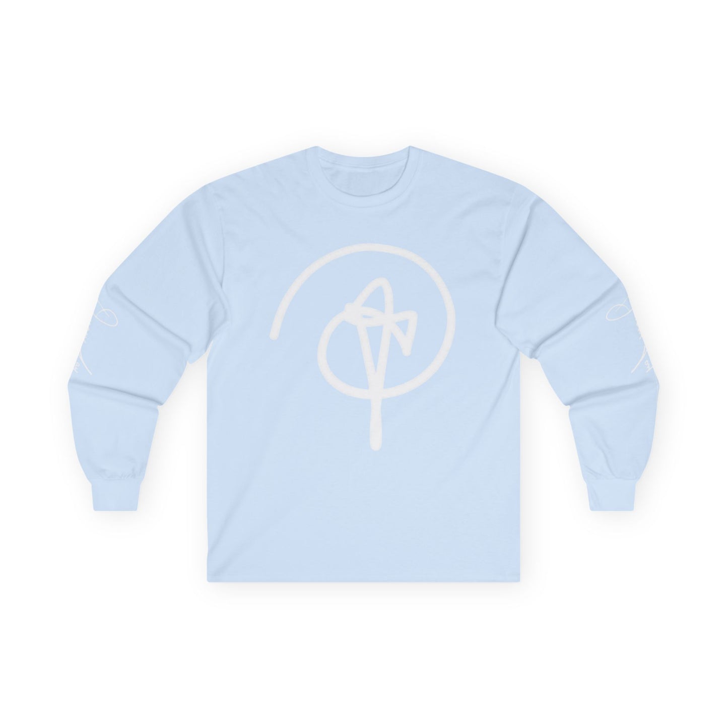 DuaneJay Signature Icon Long Sleeve White Label — premium streetwear long sleeve featuring a bold white signature icon with an exclusive back design, crafted for comfort and style, the ultimate statement piece for those who live and breathe the DuaneJay Fashion lifestyle with confidence and distinction