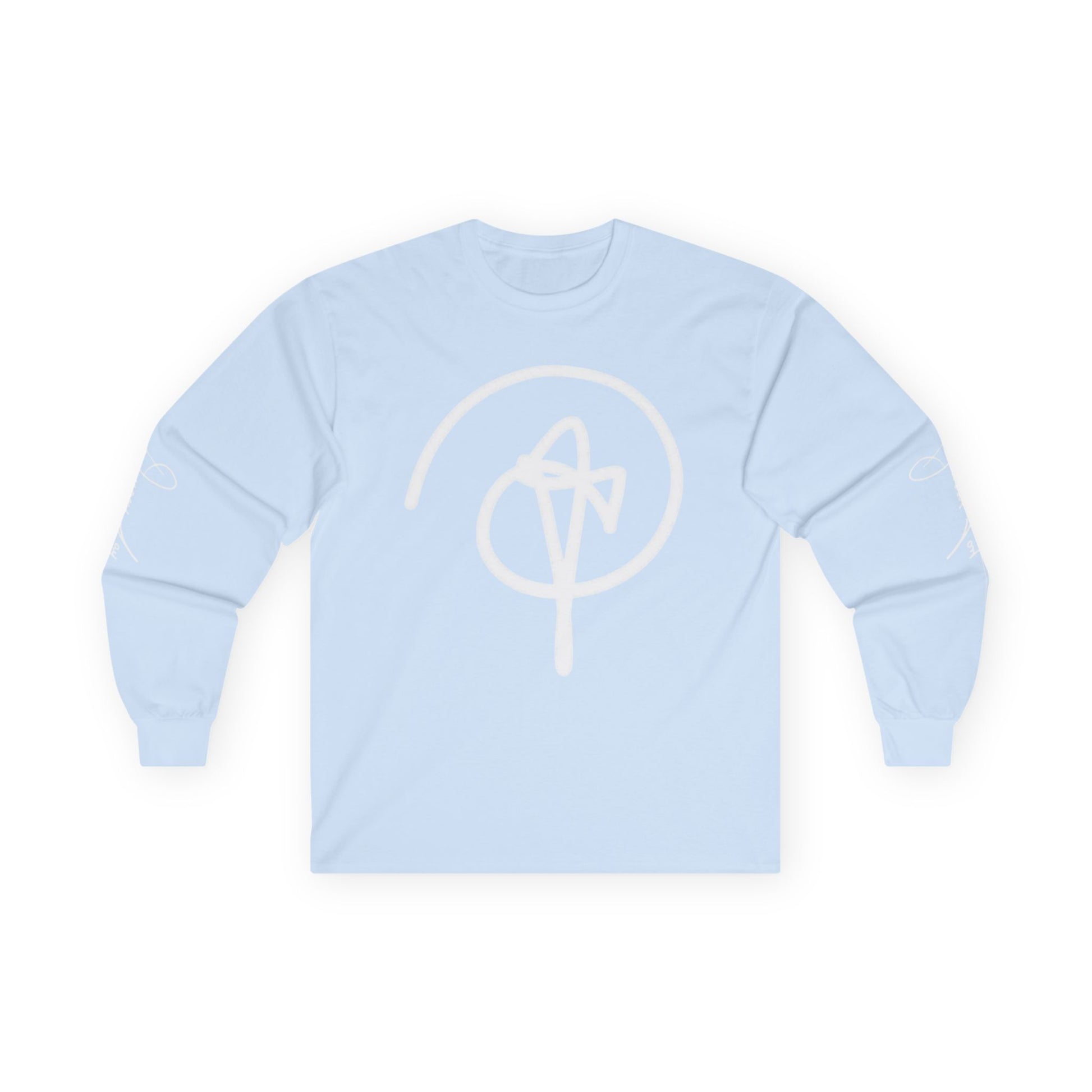 DuaneJay Signature Icon Long Sleeve White Label — premium streetwear long sleeve featuring a bold white signature icon with an exclusive back design, crafted for comfort and style, the ultimate statement piece for those who live and breathe the DuaneJay Fashion lifestyle with confidence and distinction