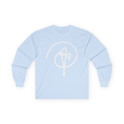 DuaneJay Signature Icon Long Sleeve White Label — premium streetwear long sleeve featuring a bold white signature icon with an exclusive back design, crafted for comfort and style, the ultimate statement piece for those who live and breathe the DuaneJay Fashion lifestyle with confidence and distinction