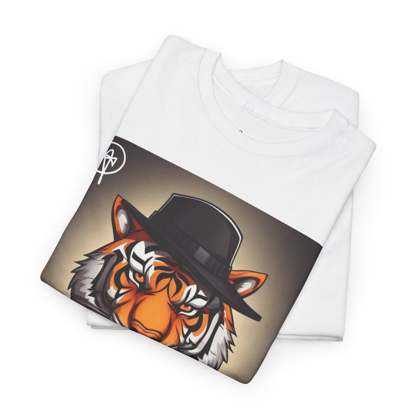 DuaneJay Tiger Gentleman T-Shirt — bold tiger graphic tee featuring a distinguished tiger in gentleman style, a powerful streetwear statement for those who wear confidence with class