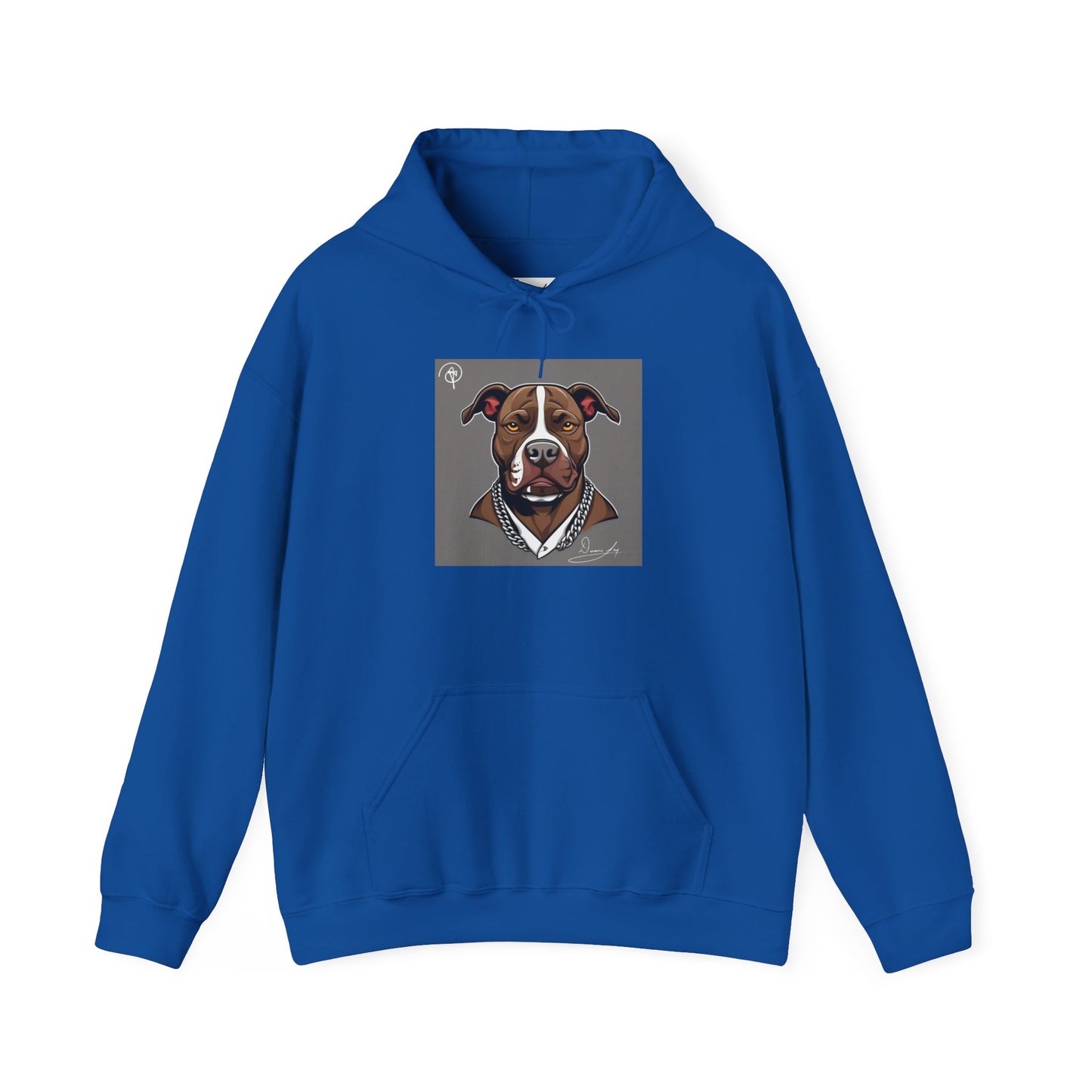 DuaneJay Pitbull Portrait Hoodie — premium streetwear pullover featuring a striking pitbull portrait graphic, crafted for dog lovers who wear their passion with bold confidence and signature DuaneJay Fashion style