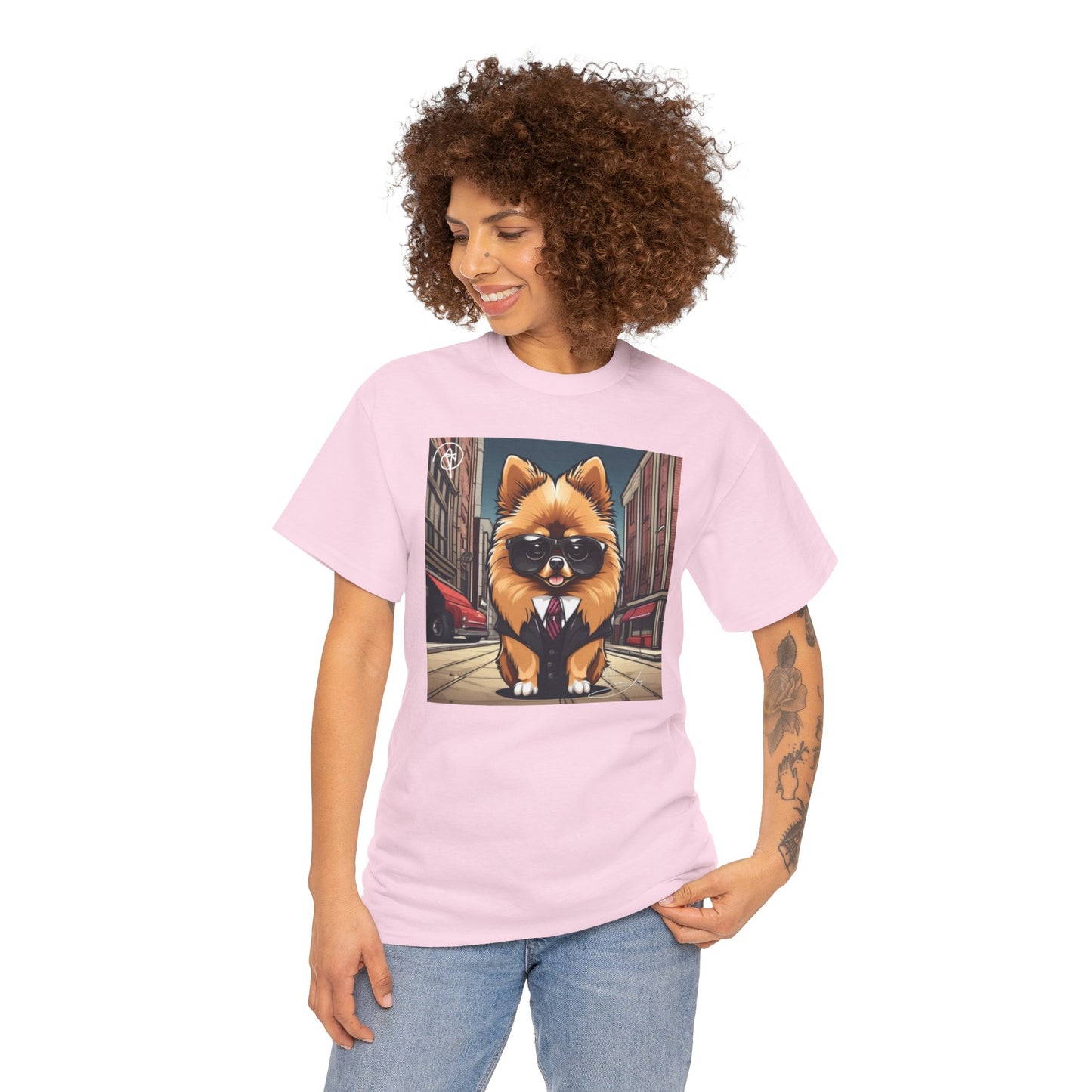 Adult Unisex Pomeranian Heavy Cotton Tee