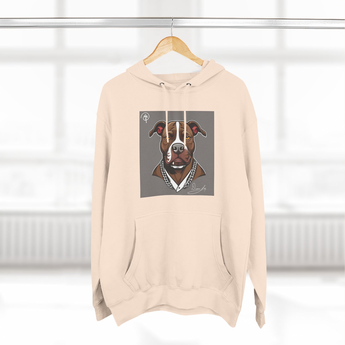 Three-Panel Pitbull Fleece Hoodie