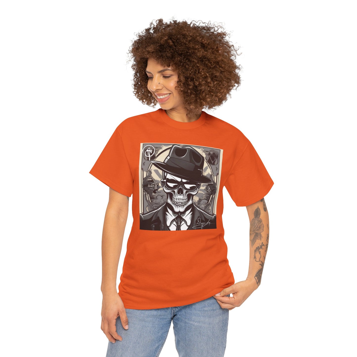 Unisex Skeleton Heavy Cotton Tee