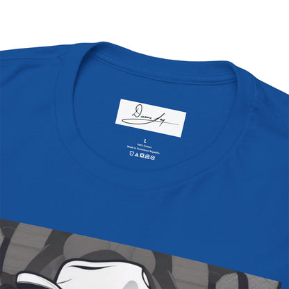 DuaneJay Lion Gangster Graphic Tee — powerful streetwear tee featuring a bold lion with gangster-inspired artistry, symbolizing strength, dominance, and signature style