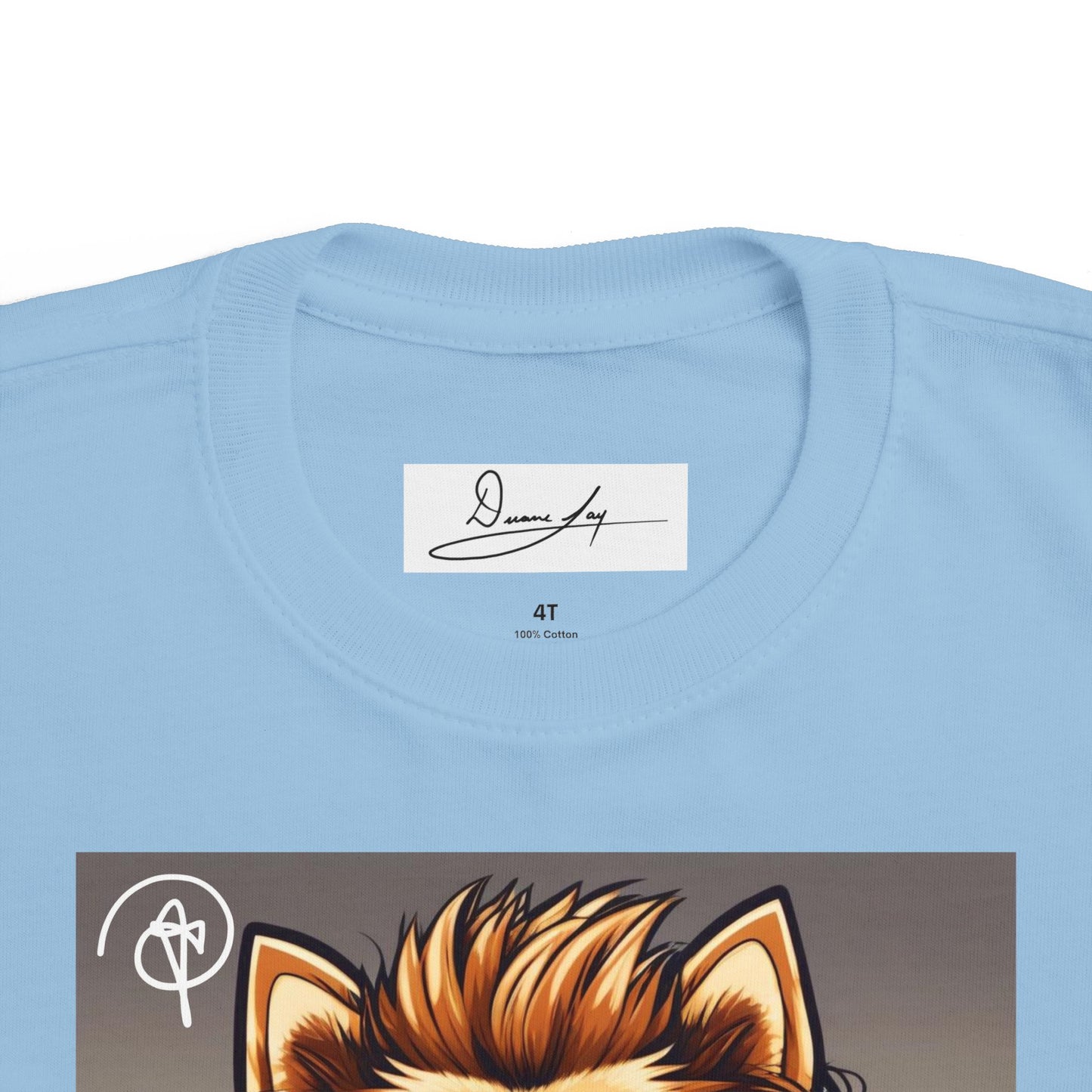 DuaneJay Cool Pomeranian Kids T-Shirt — fun kids graphic tee featuring an adorable Pomeranian rocking sunglasses and headphones, a bold and playful streetwear-inspired look for kids who carry the DuaneJay Fashion style with confidence