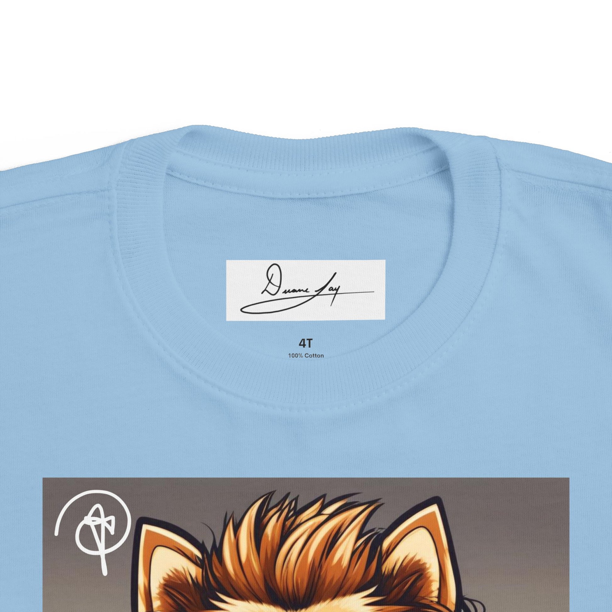 DuaneJay Cool Pomeranian Kids T-Shirt — fun kids graphic tee featuring an adorable Pomeranian rocking sunglasses and headphones, a bold and playful streetwear-inspired look for kids who carry the DuaneJay Fashion style with confidence