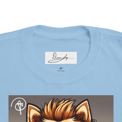 DuaneJay Cool Pomeranian Kids T-Shirt — fun kids graphic tee featuring an adorable Pomeranian rocking sunglasses and headphones, a bold and playful streetwear-inspired look for kids who carry the DuaneJay Fashion style with confidence