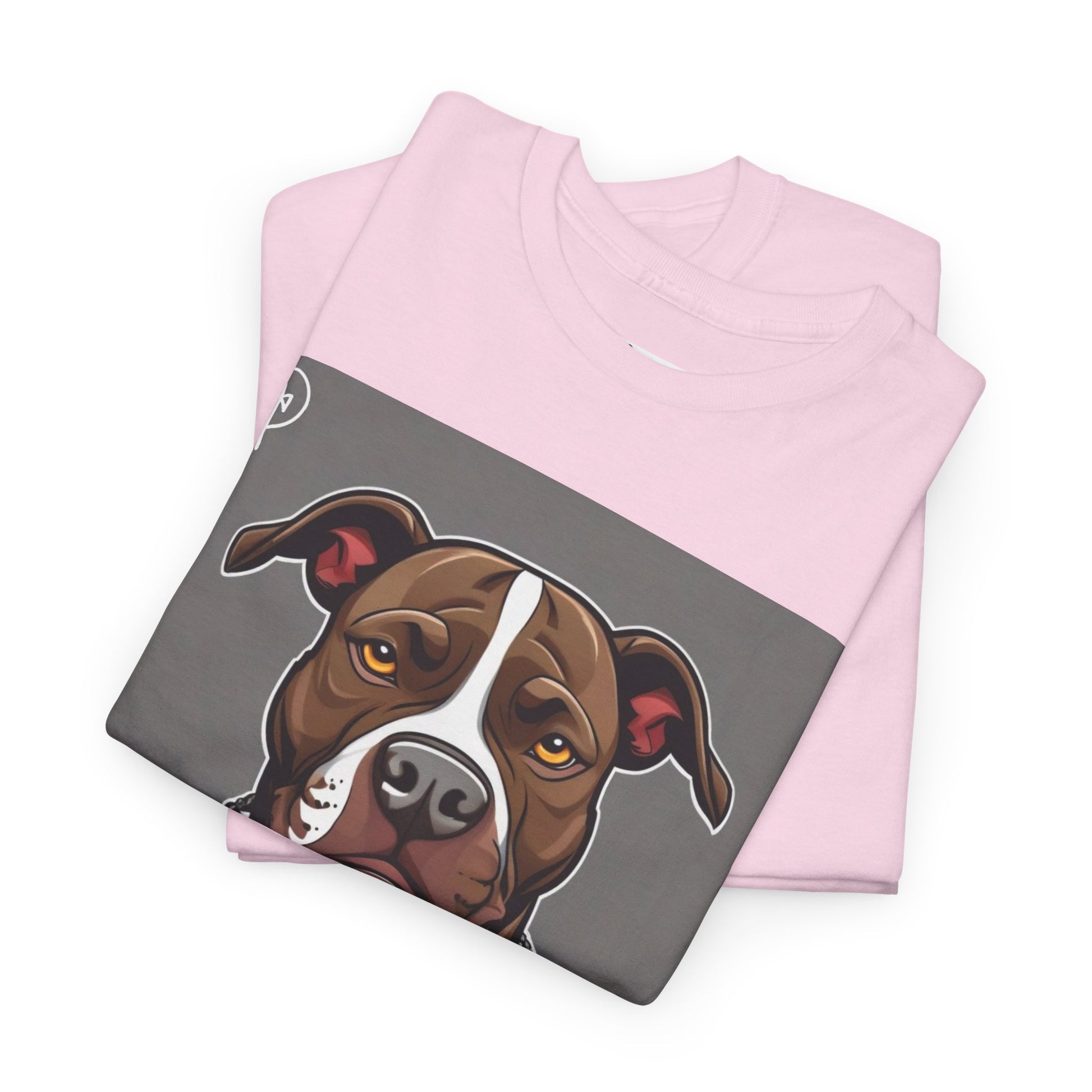 DuaneJay Pit Bull Portrait T-Shirt — stylish dog lover graphic tee streetwear