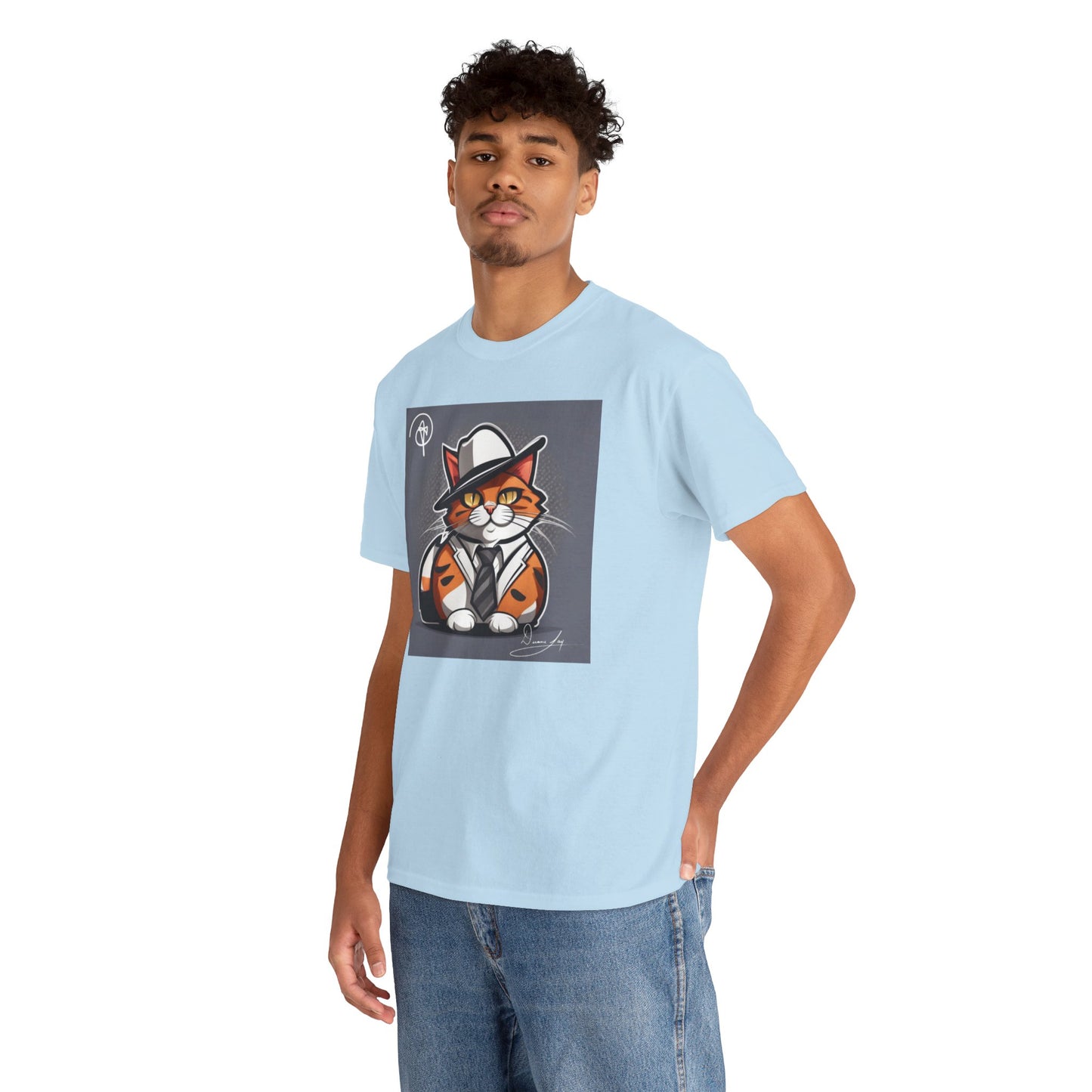 Unisex Cat Heavy Cotton Tee