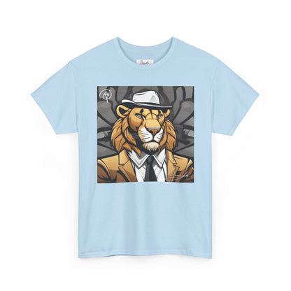 DuaneJay Lion Gangster Graphic Tee — powerful streetwear tee featuring a bold lion with gangster-inspired artistry, symbolizing strength, dominance, and signature style