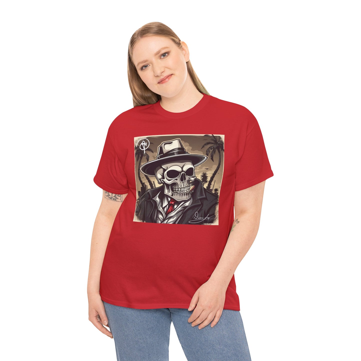 Unisex Boss Skeleton Heavy Cotton Tee