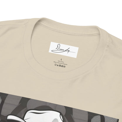 DuaneJay Lion Gangster Graphic Tee — powerful streetwear tee featuring a bold lion with gangster-inspired artistry, symbolizing strength, dominance, and signature style