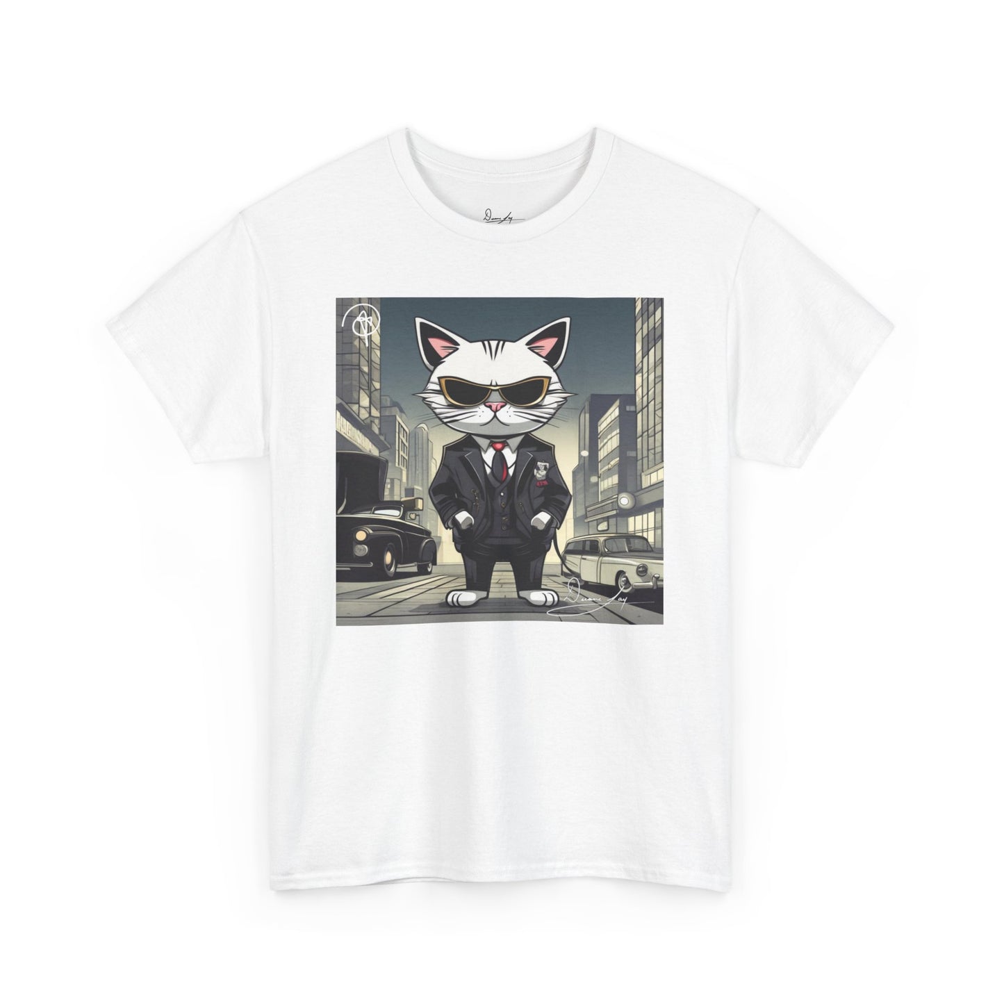 Unisex Cat Heavy Cotton Tee