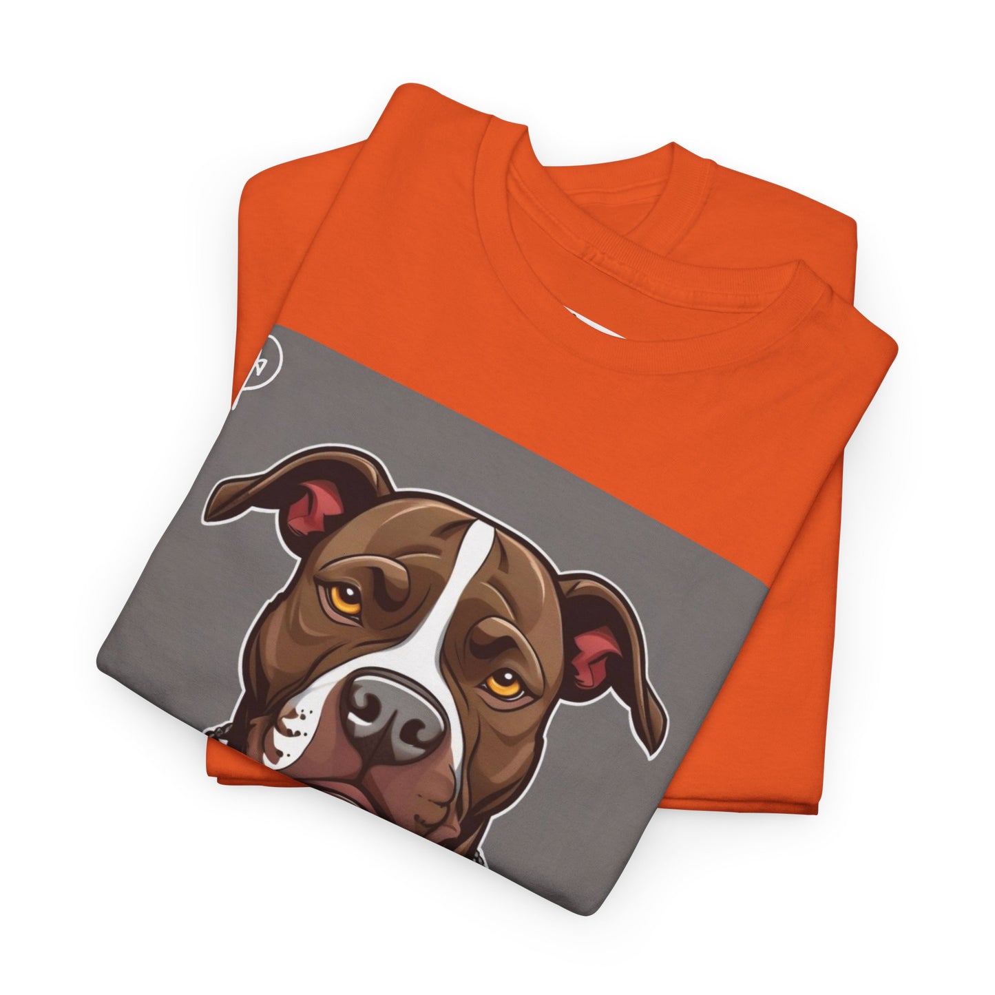 DuaneJay Pit Bull Portrait T-Shirt — stylish dog lover graphic tee streetwear