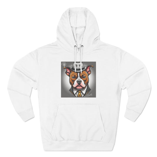 Three-Panel Lucky Pitbull Fleece Hoodie