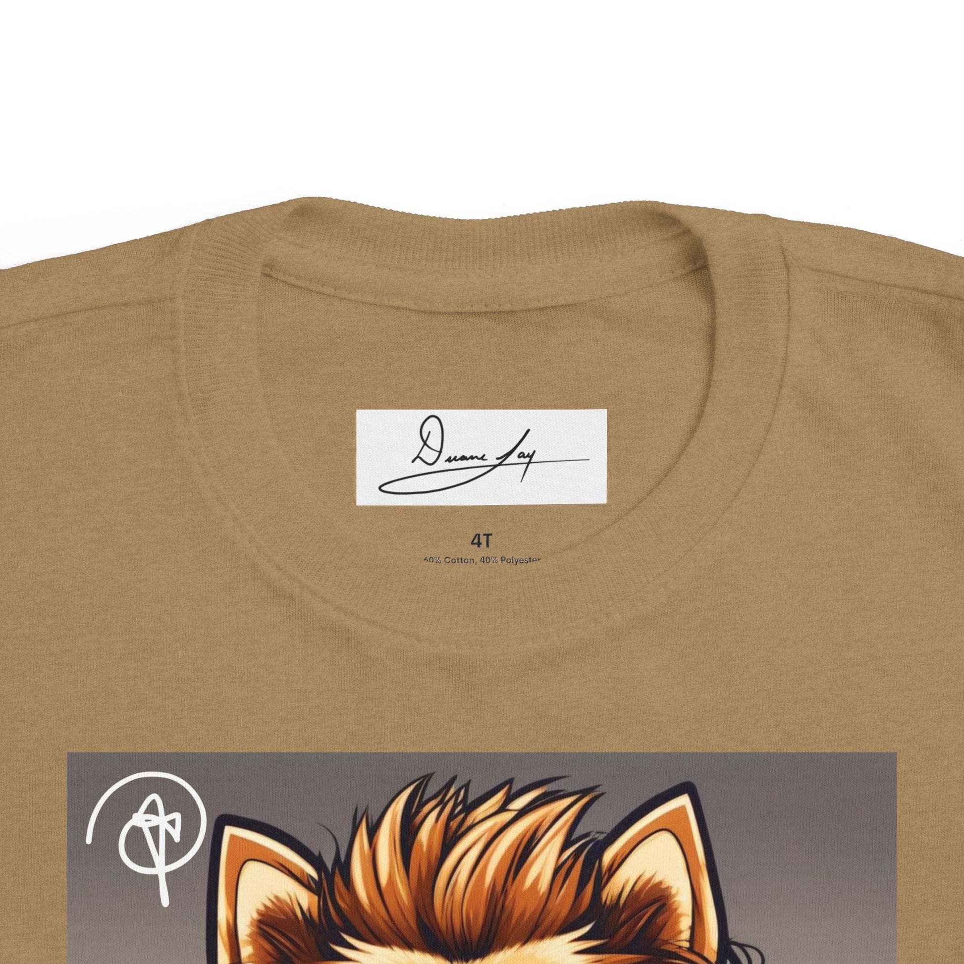DuaneJay Cool Pomeranian Kids T-Shirt — fun kids graphic tee featuring an adorable Pomeranian rocking sunglasses and headphones, a bold and playful streetwear-inspired look for kids who carry the DuaneJay Fashion style with confidence