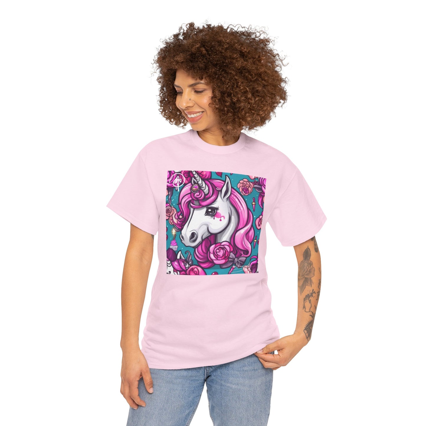 Adult Unisex Unicorn Heavy Cotton Tee