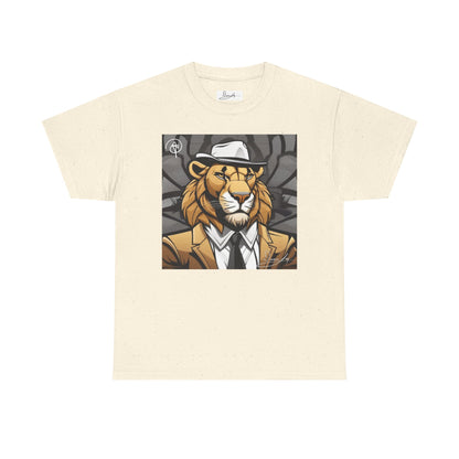 DuaneJay Lion Gangster Graphic Tee — powerful streetwear tee featuring a bold lion with gangster-inspired artistry, symbolizing strength, dominance, and signature style