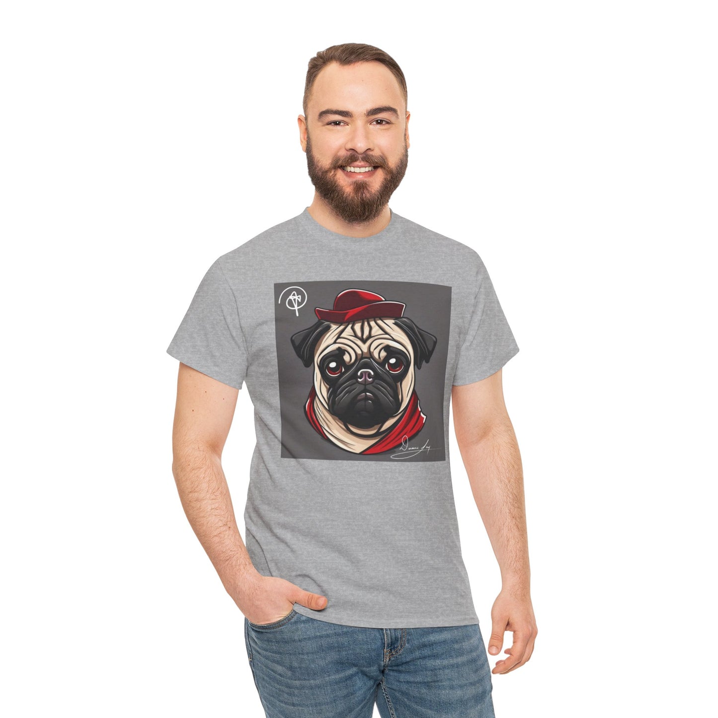 Unisex Pug Heavy Cotton Tee