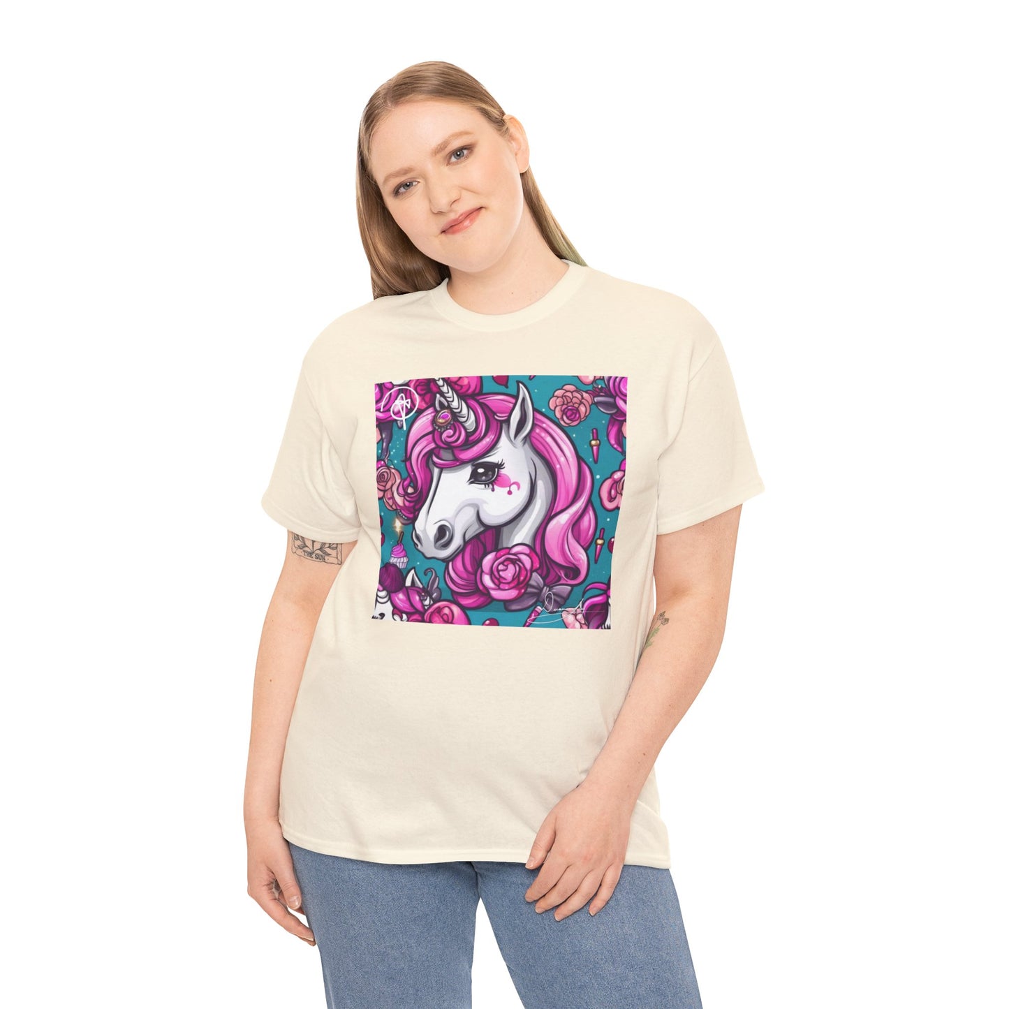 Adult Unisex Unicorn Heavy Cotton Tee