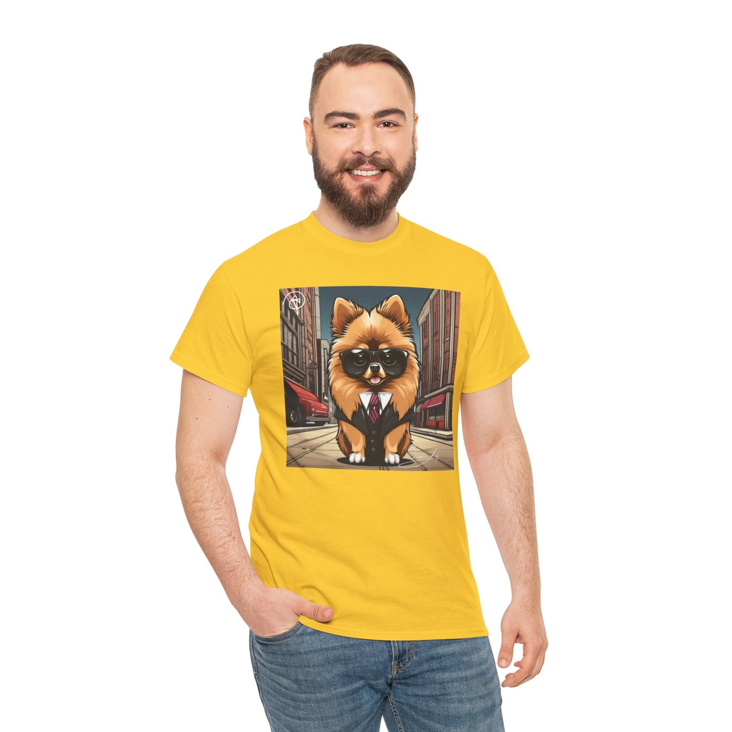 Adult Unisex Pomeranian Heavy Cotton Tee