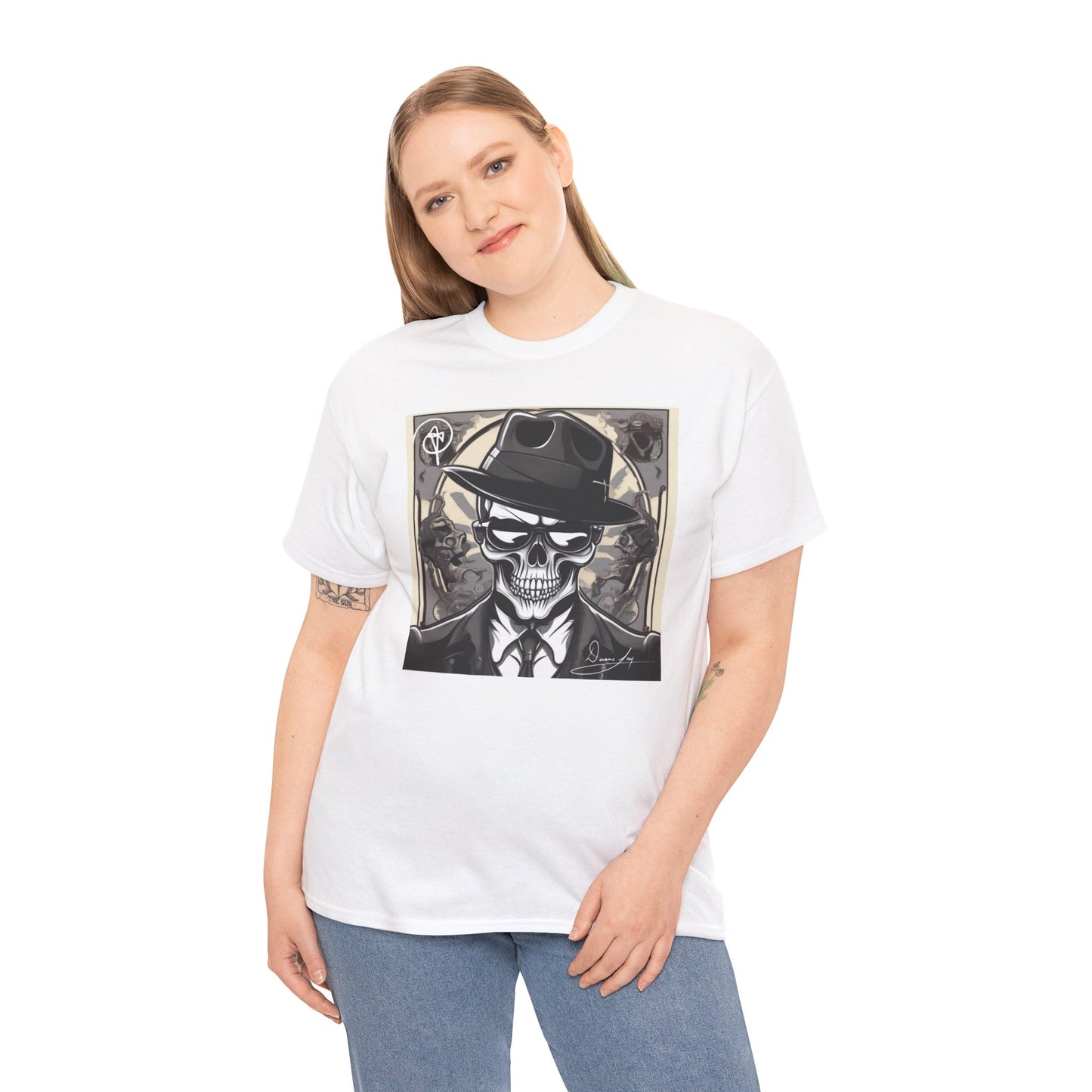 Unisex Skeleton Heavy Cotton Tee