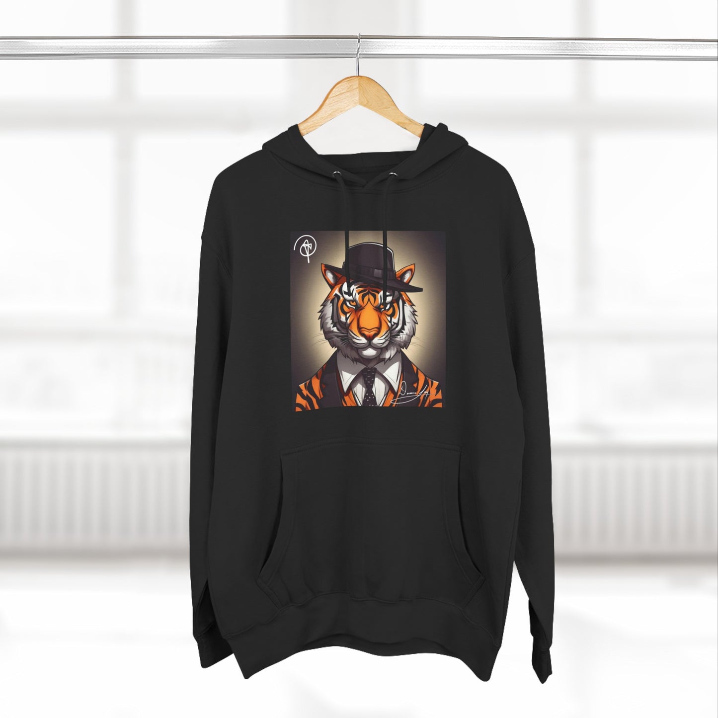 Three-Panel Tiger Fleece Hoodie