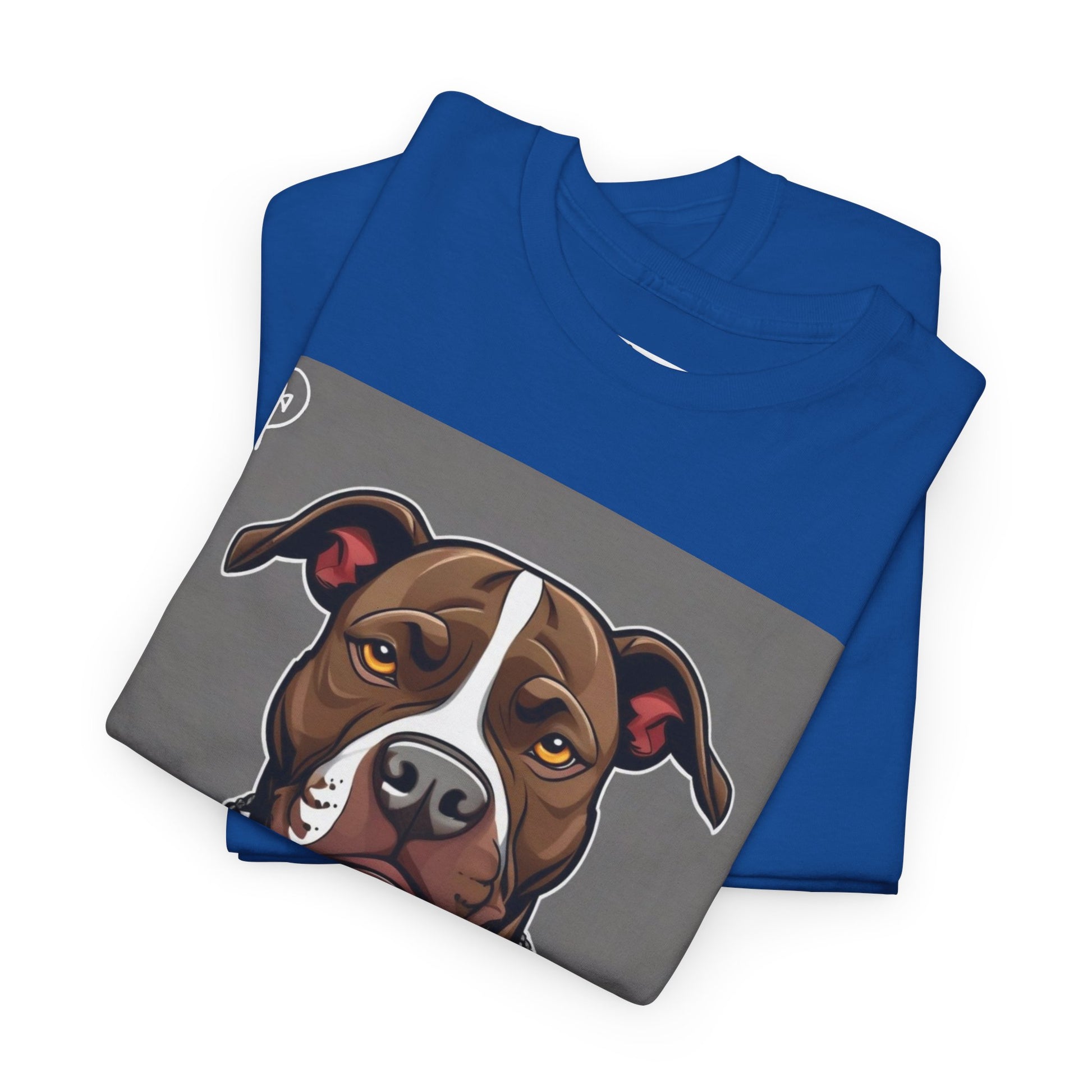 DuaneJay Pit Bull Portrait T-Shirt — stylish dog lover graphic tee streetwear